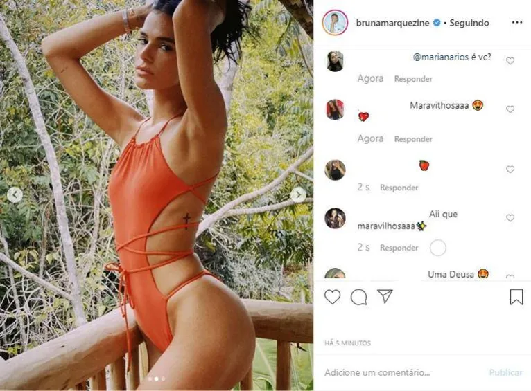 Bruna Marquezine exibe fotos sensuais e bumbum empinado rouba a cena; veja!