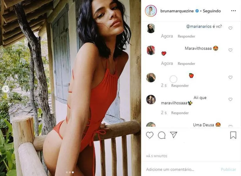 Bruna Marquezine exibe fotos sensuais e bumbum empinado rouba a cena; veja!