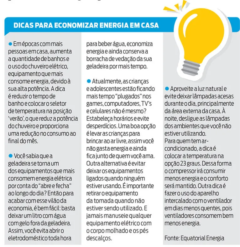 Conta de luz pode ficar até 20%  mais barata no Pará