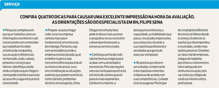 Veja dicas para se dar bem na entrevista de emprego