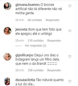 Internautas detonam filtros de irmã de Neymar no Instagram