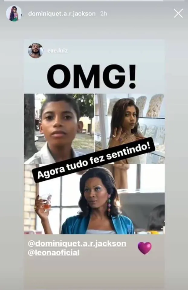 O meme compartilhado pela atriz da série