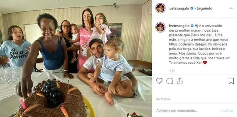 Ivete Sangalo comemora aniversário da babá com a família; veja!