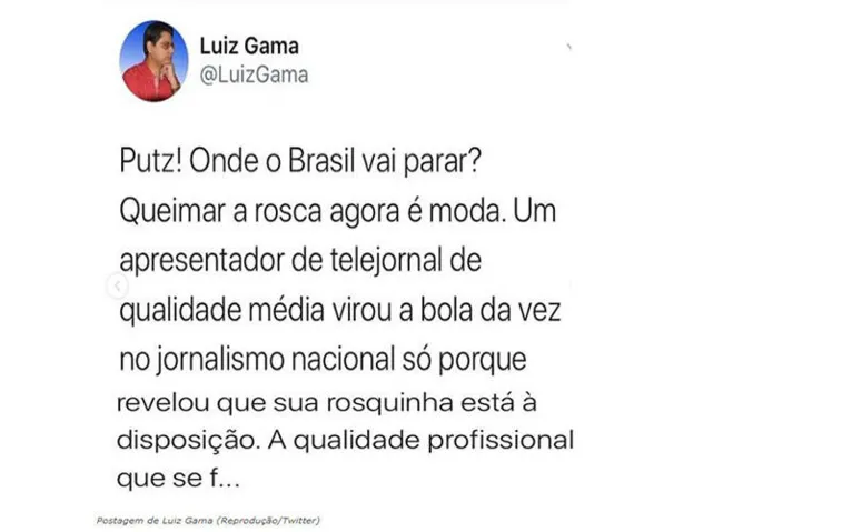 Apresentador do JN vai processar radialista por comentários
homofóbicos