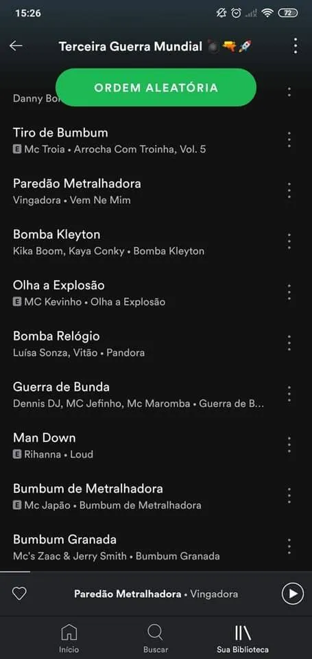 Sem limites! Internautas criam playlist para a 3ª Guerra Mundial. Ouça!