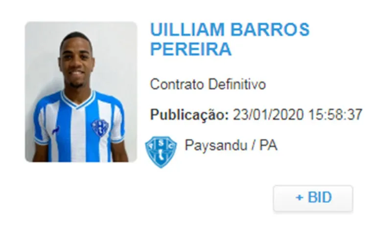 Novo reforço bicolor está regularizado e pode estrear contra o Bragantino