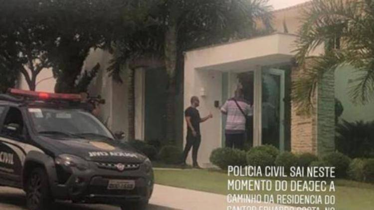 Polícia Civil vai à mansão de Eduardo Costa para intimá-lo