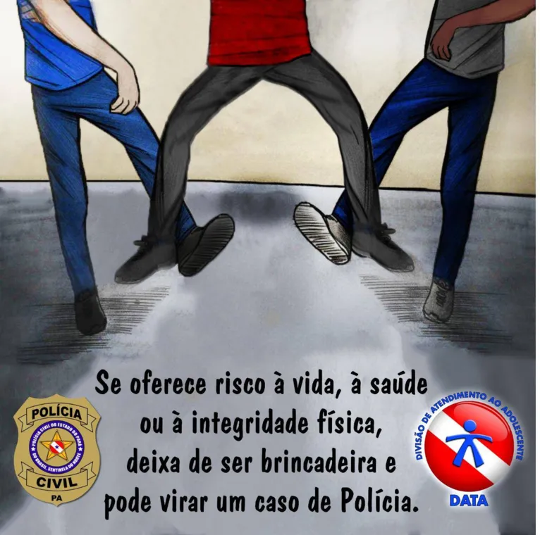 Polícia Civil do Pará alerta: "brincadeira da rasteira pode virar caso de polícia"