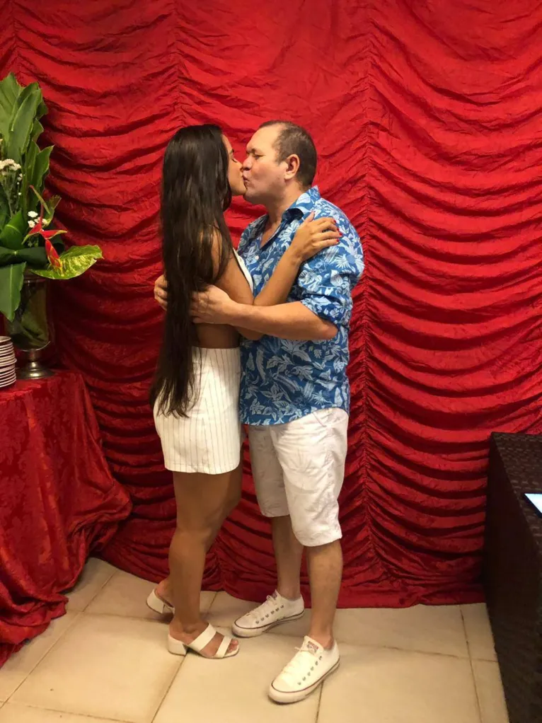 O casal, Karen Kethlen e Xhimbinha