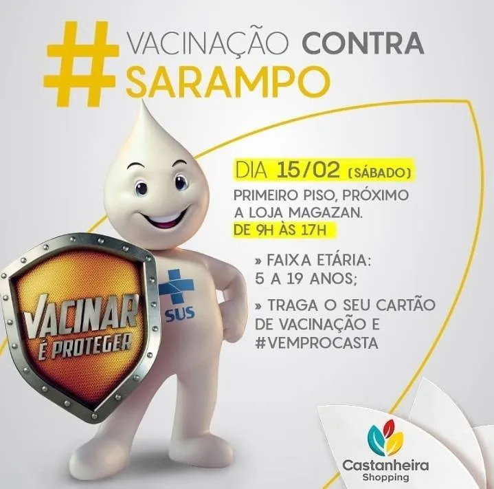 Sarampo: Saiba onde estarão os pontos de vacinação em Belém e Marituba