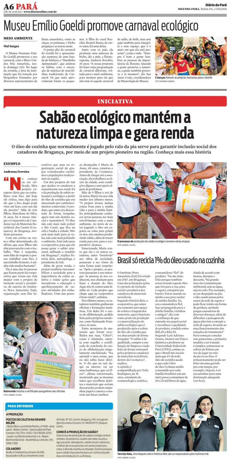 Grupo RBA apresenta série sobre produção de sabão ecológico e inclusão social em Bragança