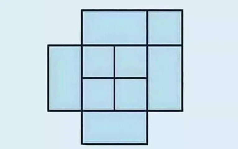 Desafie sua mente e diga quantos quadrados tem aqui