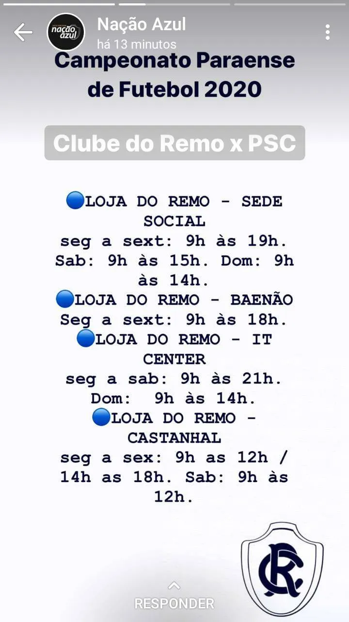 Remo lança lote promocional de ingressos para o Re-Pa
