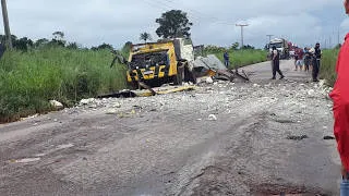 Criminosos explodem carro-forte na Rodovia BR-158 no sul do Pará