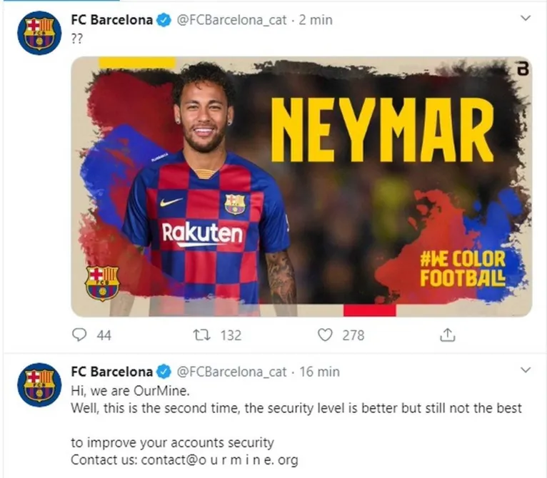 Site oficial do Barcelona anuncia a volta de Neymar