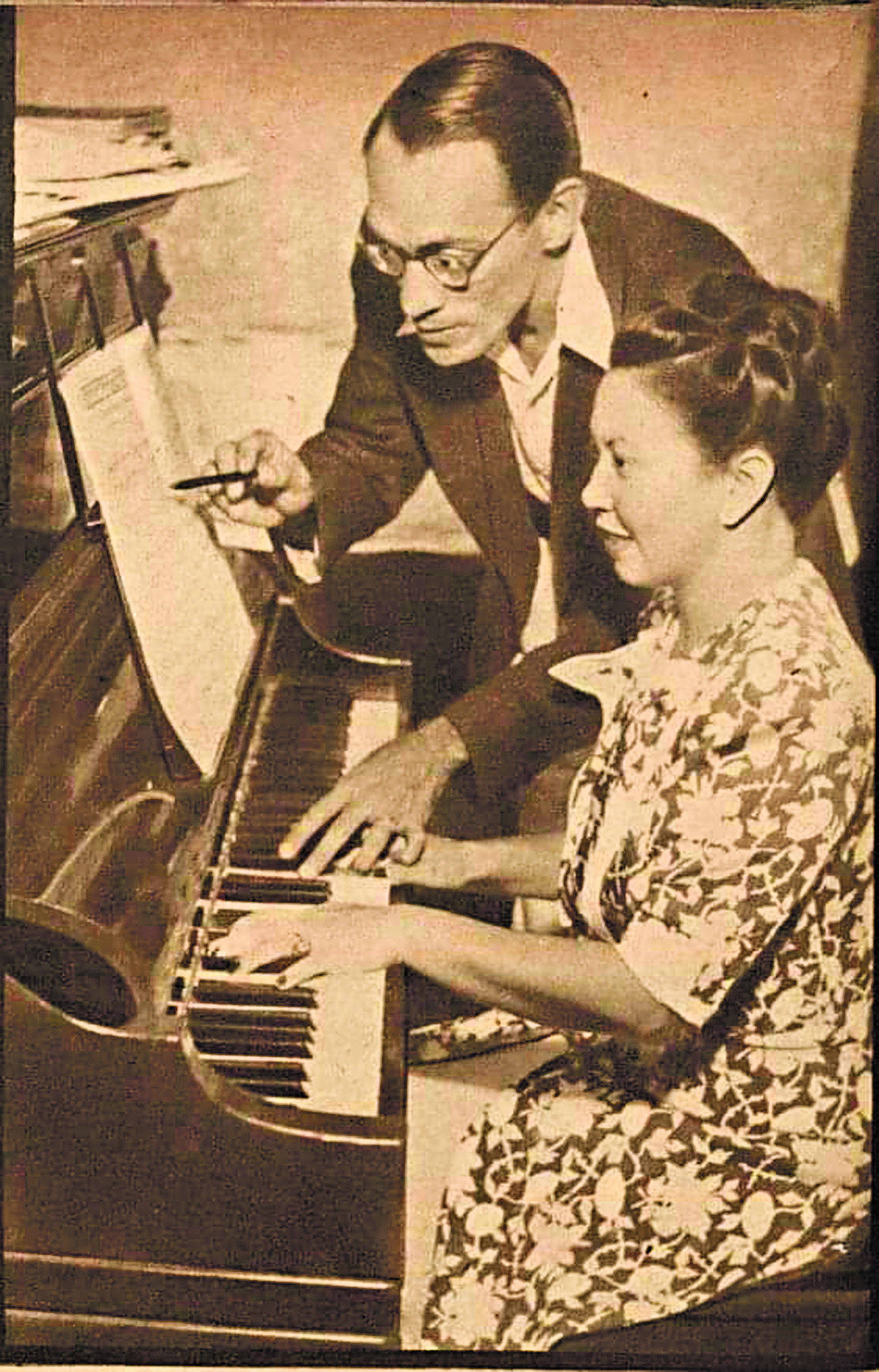 Waldemar Henrique com a irmã Mara