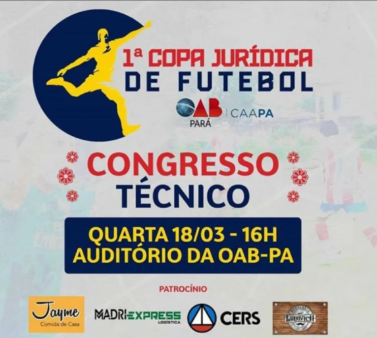 Advogados irão realizar torneio de futebol em Belém
