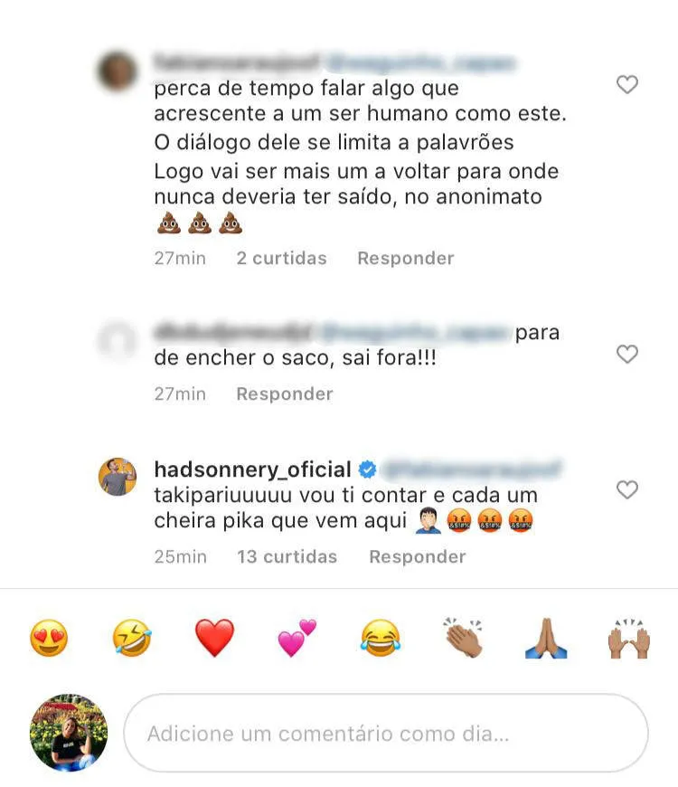 Prior é o novo líder do BBB e Hadson ofende seguidores após resultado