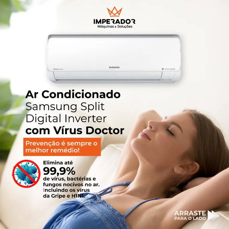 Ar-condicionado da Imperador das Máquinas é aliado no combate a doenças virais