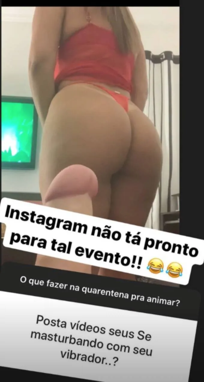 Em plena quarentena, Geisy Arruda mostra pênis de borracha e avisa: "rosa e grosso"