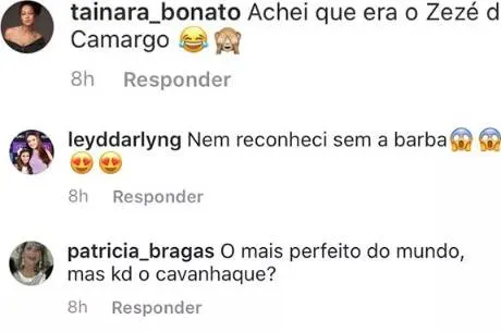 Cauã Reymond faz a barba e fãs o confundem com Zezé Di Camargo; veja!
