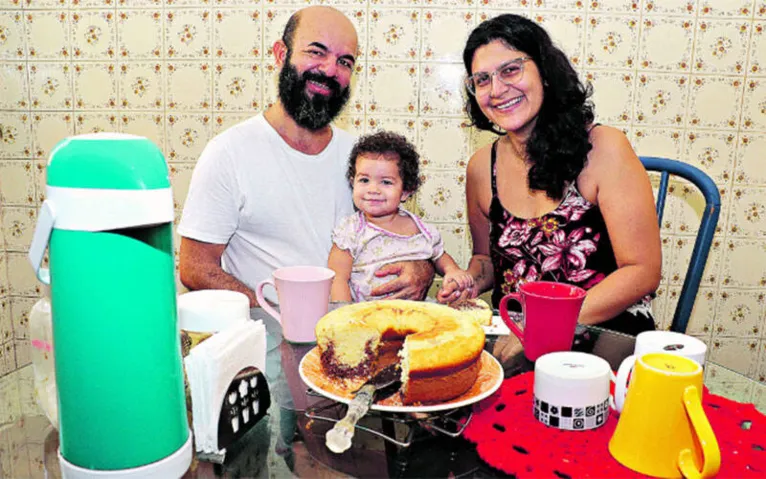 Natan, Helena e Heldilene.