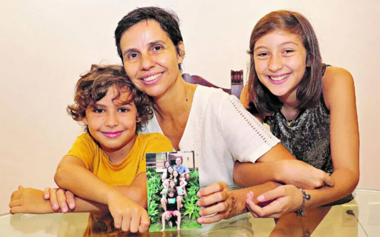 João, Mirella e Luiza.