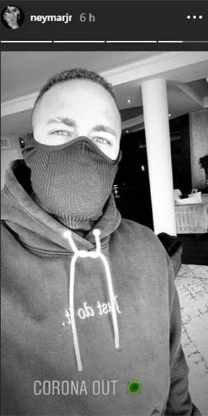 Neymar protesta contra coronavírus nas redes sociais