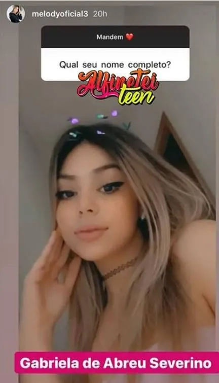 Mc Melody faz revelação ao responder pergunta de fã