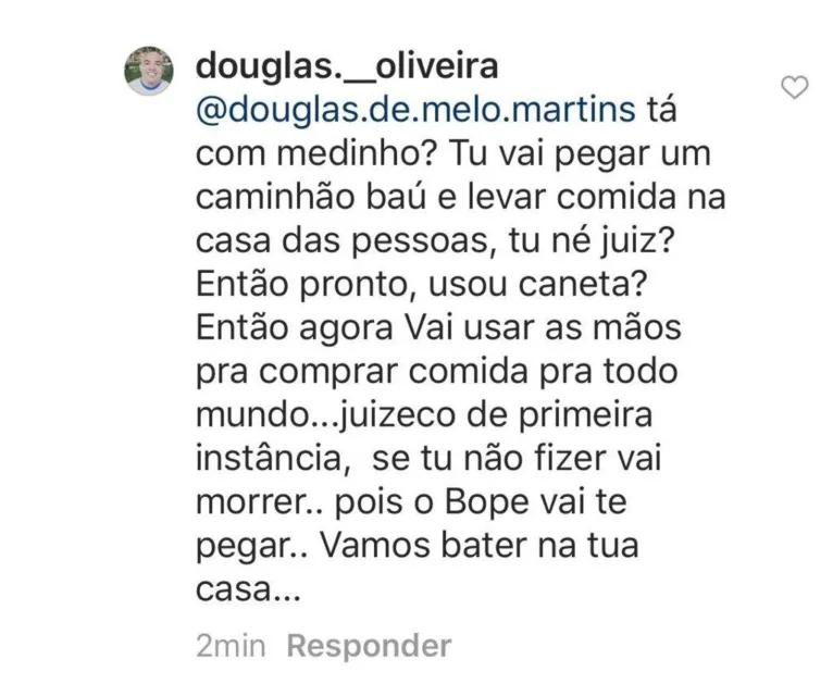 Preso homem que ameaçou juiz de morte por decretar 'lockdown' 