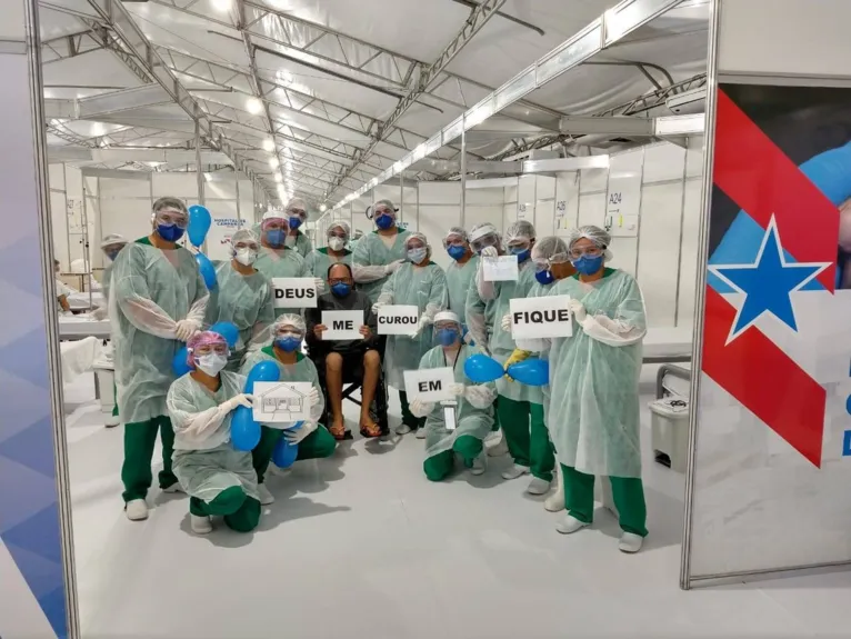 Primeiro paciente do Hospital de Campanha no Marajó recebe alta