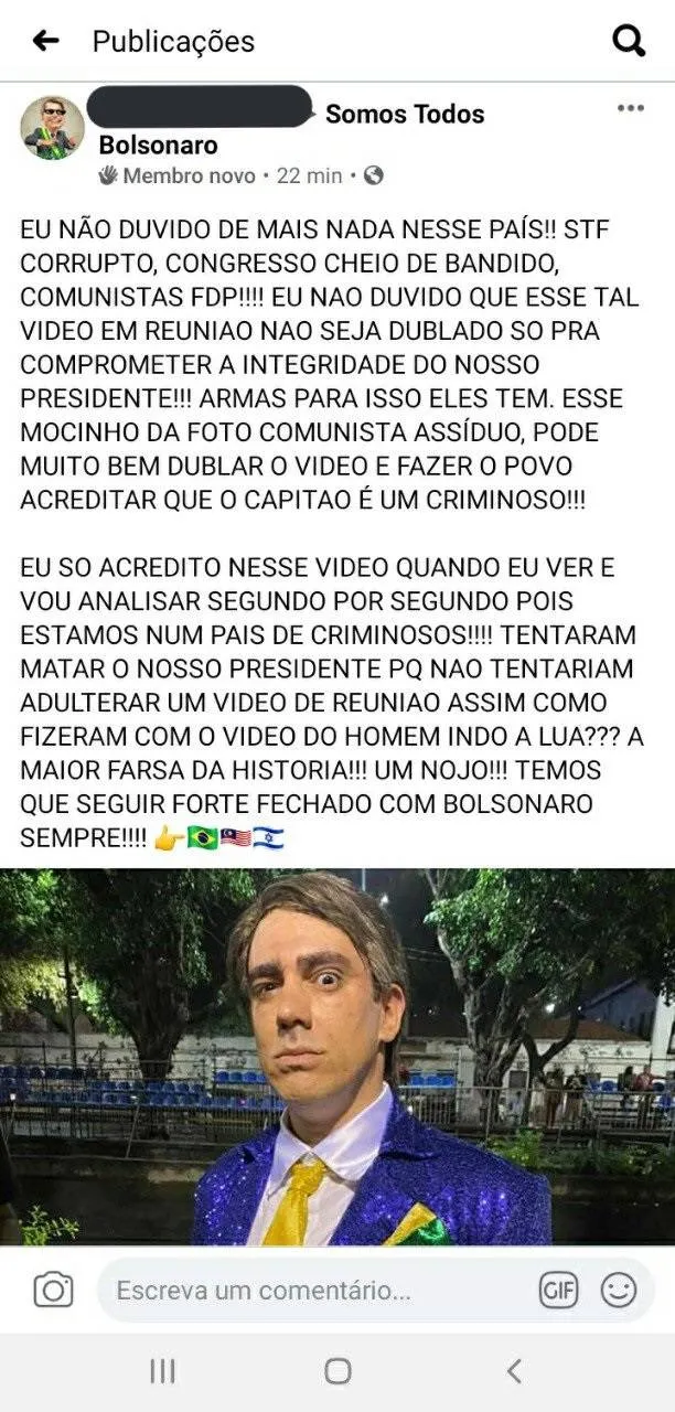 Marcelo Adnet é acusado de ter dublado Bolsonaro em reunião ministerial