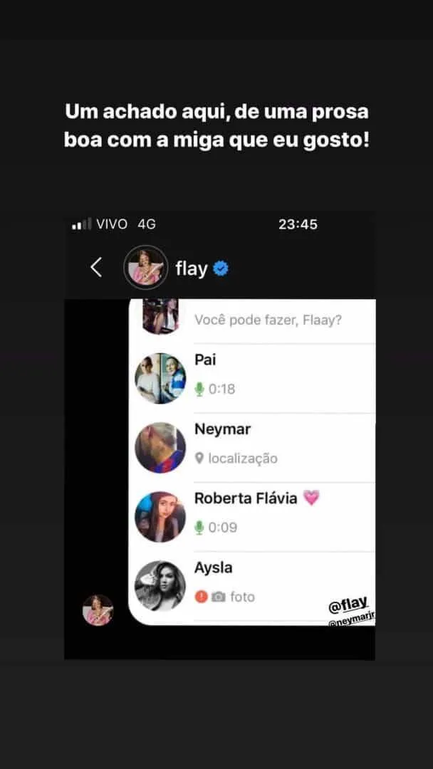 Vazam prints de mensagens de Neymar para ex-BBB após craque negar caso