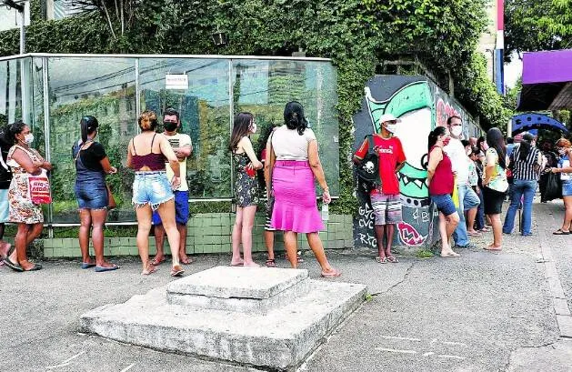 A agência de São Brás registrara longas filas para o saque do benefício