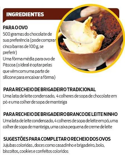 Domingo de Páscoa: aprenda a fazer um bom ovo de chocolate