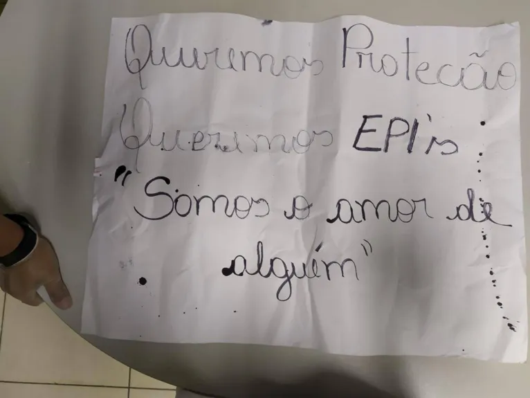 Profissionais da UPA de Marituba protestam e cobram condições de trabalho