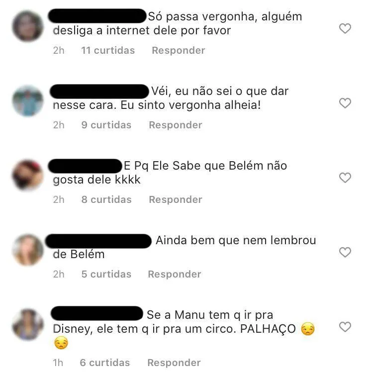 Hadson quebra isolamento e 'esquece' de Belém ao falar de cidades que gosta