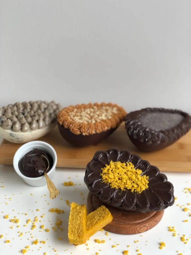 Ovo de bolo de cenoura