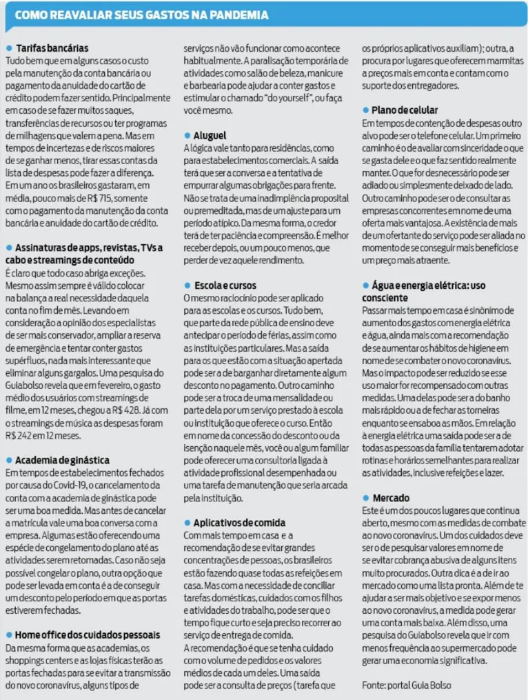 Saiba como aliviar a situação financeira durante a crise