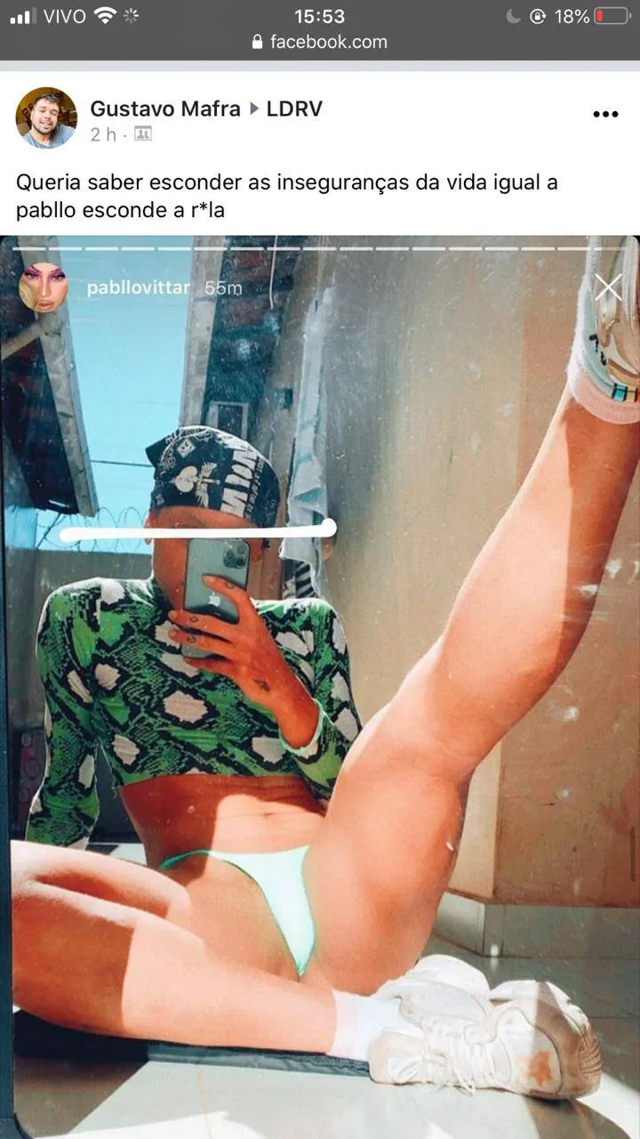 Pabllo Vittar posta foto de 'pernas para ar' e choca com 'ppk negativa'