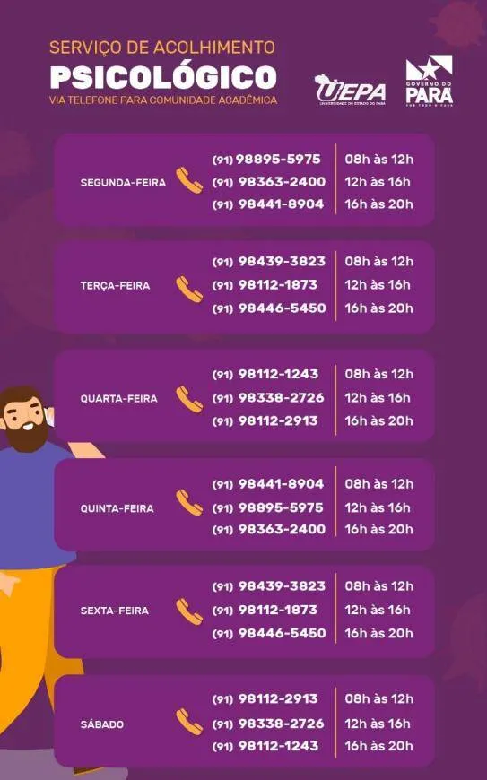 Uepa disponibiliza acolhimento psicológico para comunidade acadêmica