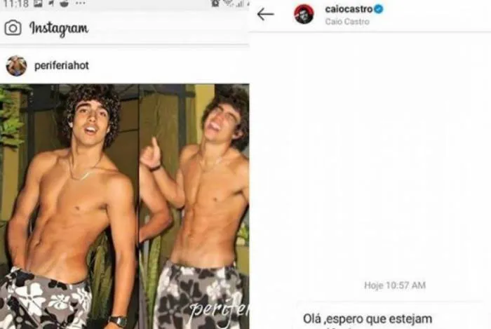 Caio Castro reclama de ter foto segurando pênis publicada