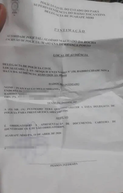 Polícia investiga ex-prefeito de Igarapé-Miri e traficante por associação criminosa