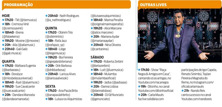 Sandy e Junior fazem live nesta terça para relembrar grandes sucessos
