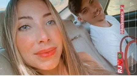 Luana Dellevedove e Renan Bolsonaro