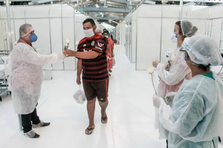 Mais de 200 pessoas tratadas no Hospital de Campanha de Belém já voltaram para casa