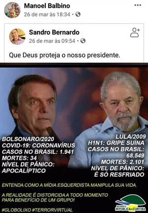 Pai que perdeu filho para a Covid-19 defendia fim do isolamento