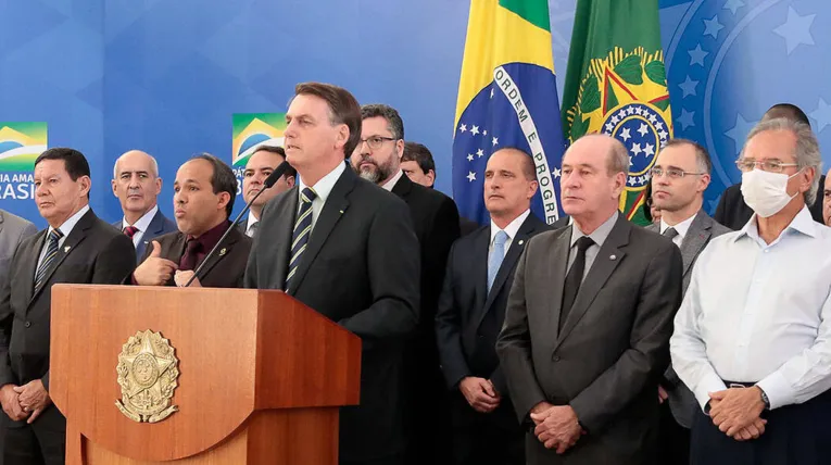 Em coletiva, Bolsonaro rebateu acusações de Moro