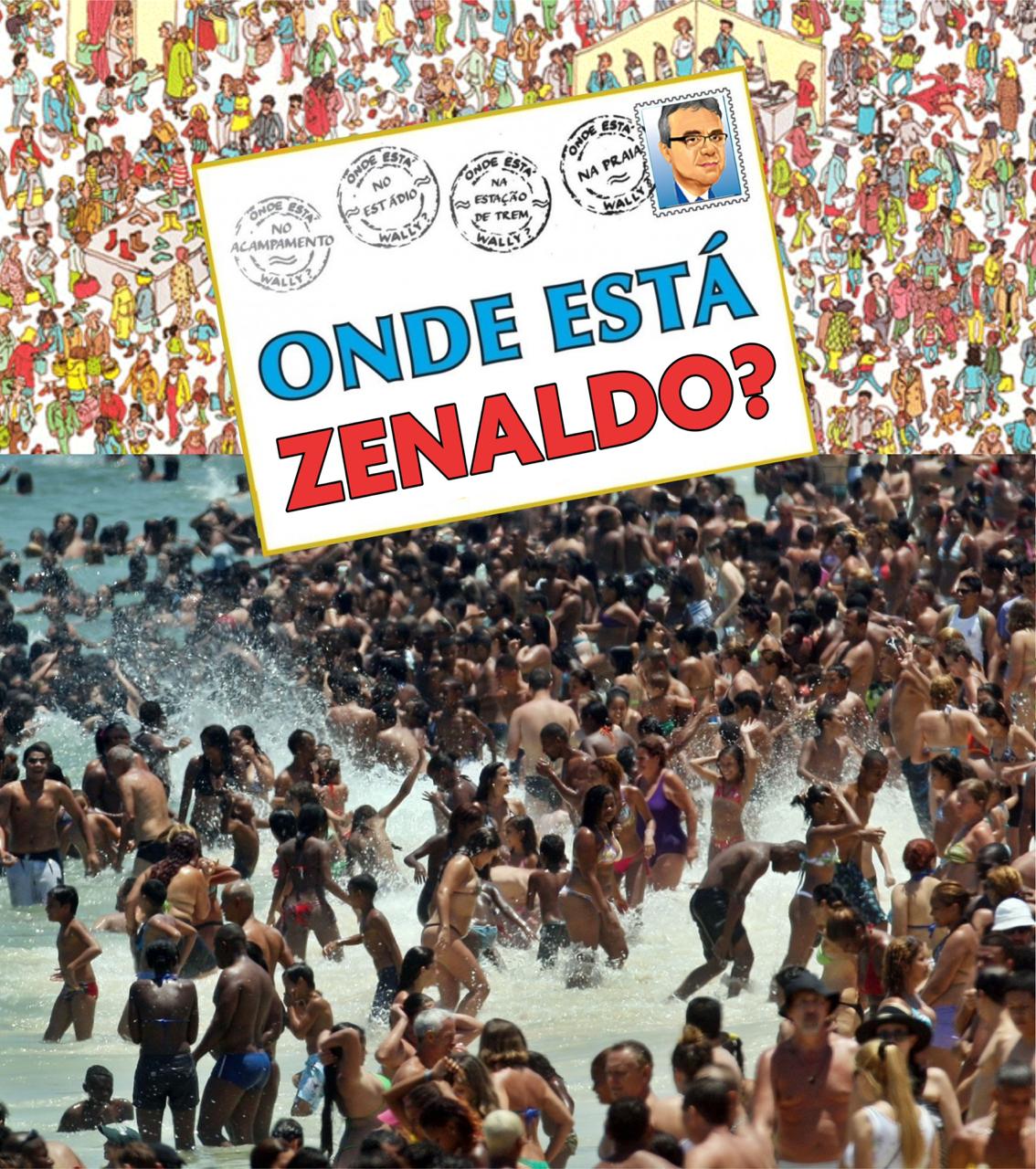 Zenaldo vira meme após ser flagrado 'vistoriando obras' em praia