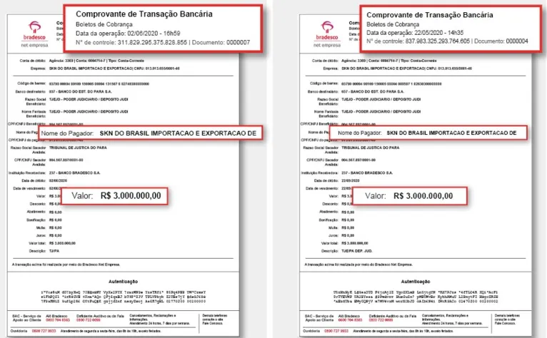 Depósitos mostram devolução do dinheiro dos respiradores com defeito ao Governo do Pará